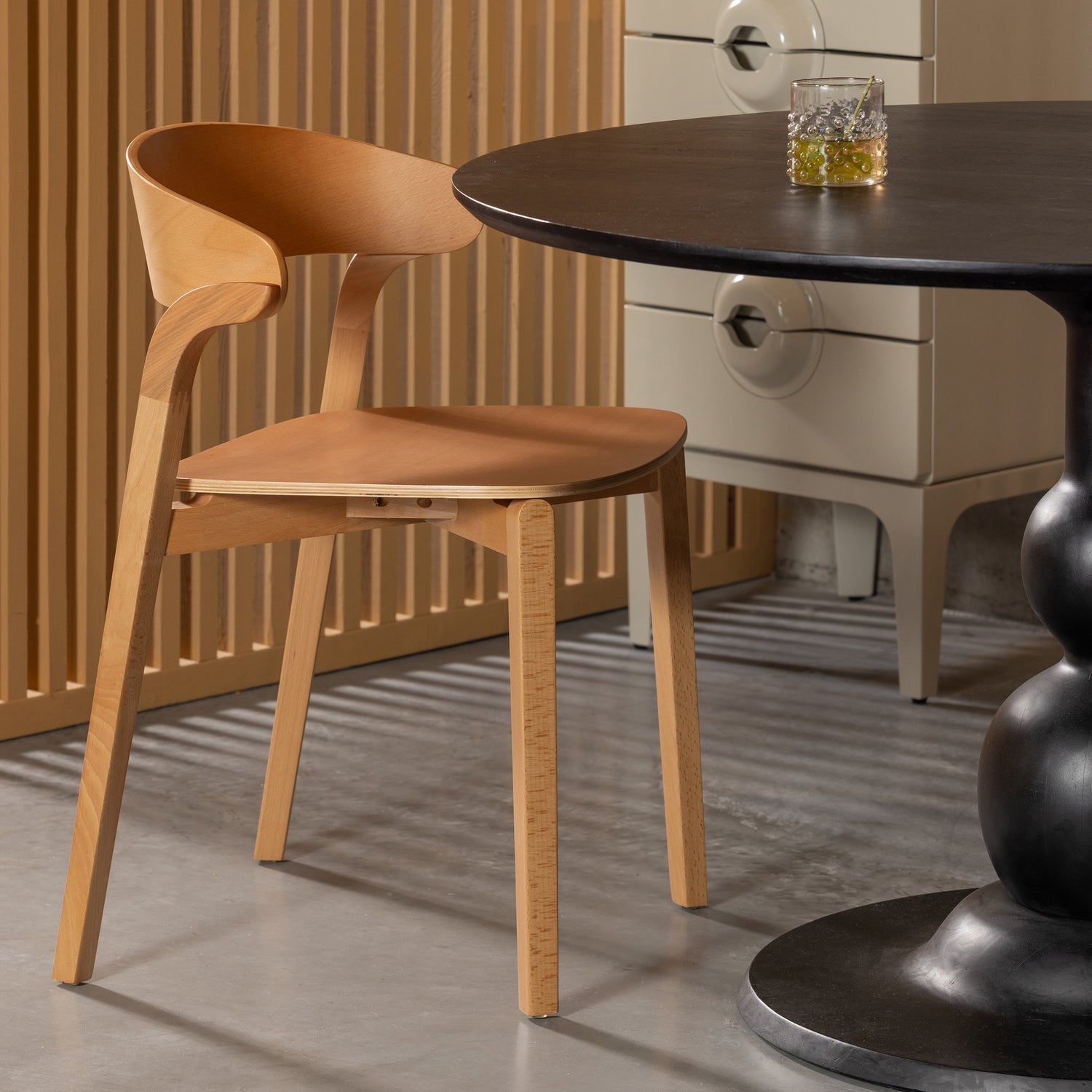 CRAS DINING CHAIR ASH VENEER NATURAL