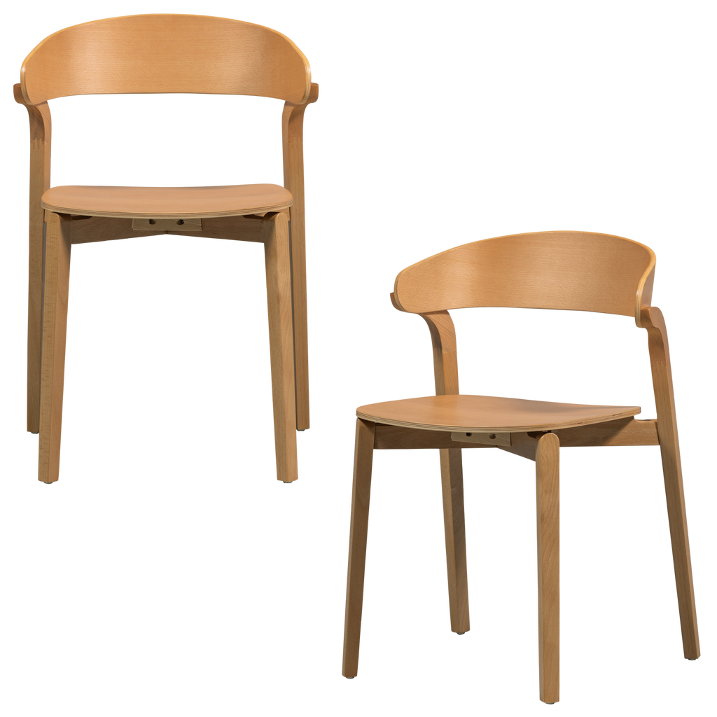 CRAS DINING CHAIR ASH VENEER NATURAL