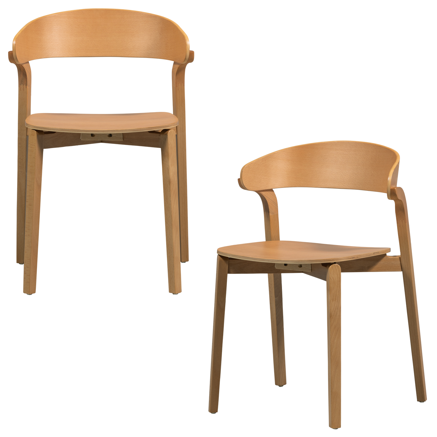 CRAS DINING CHAIR ASH VENEER NATURAL