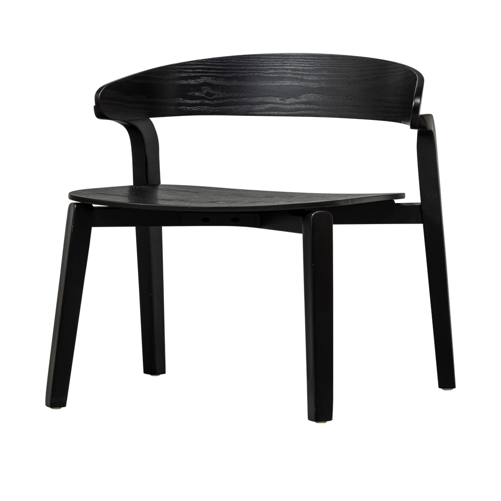 CRAS DINING CHAIR ASH VENEER BLACK