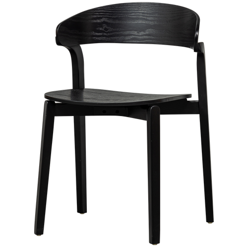 CRAS DINING CHAIR ASH VENEER BLACK