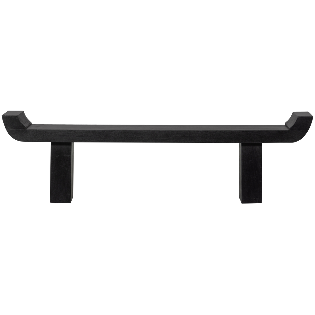 LOX BENCH WITH RAISED EDGES MANGO WOOD BLACK