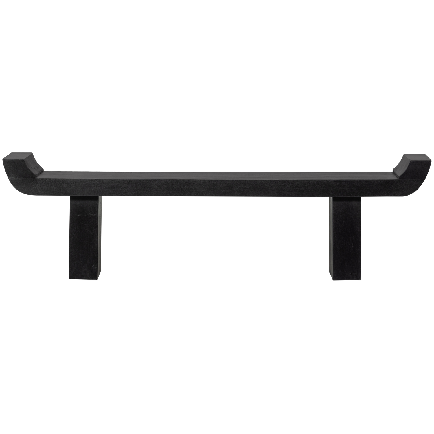 LOX BENCH WITH RAISED EDGES MANGO WOOD BLACK
