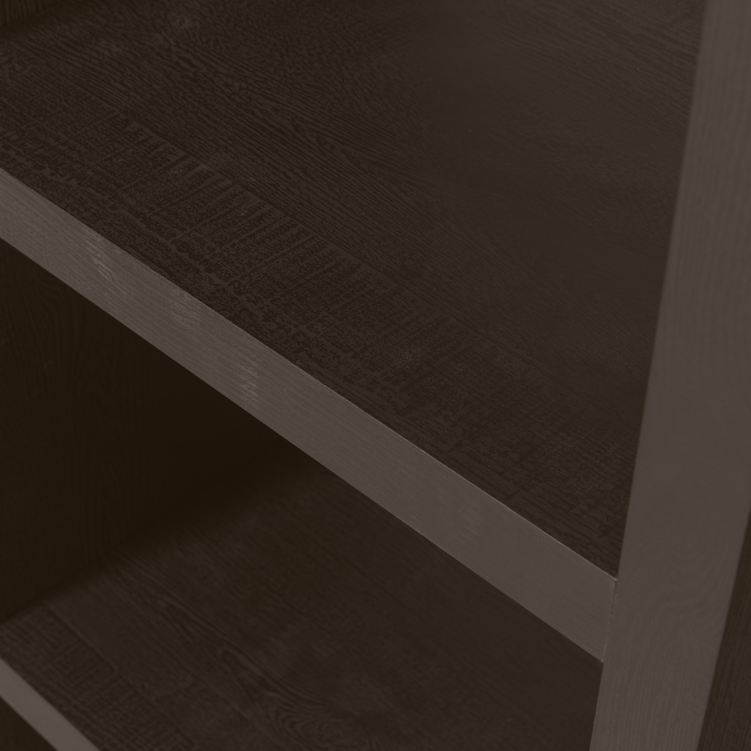 TIMO OPEN CABINET MDF DARK BROWN 195x100x40CM