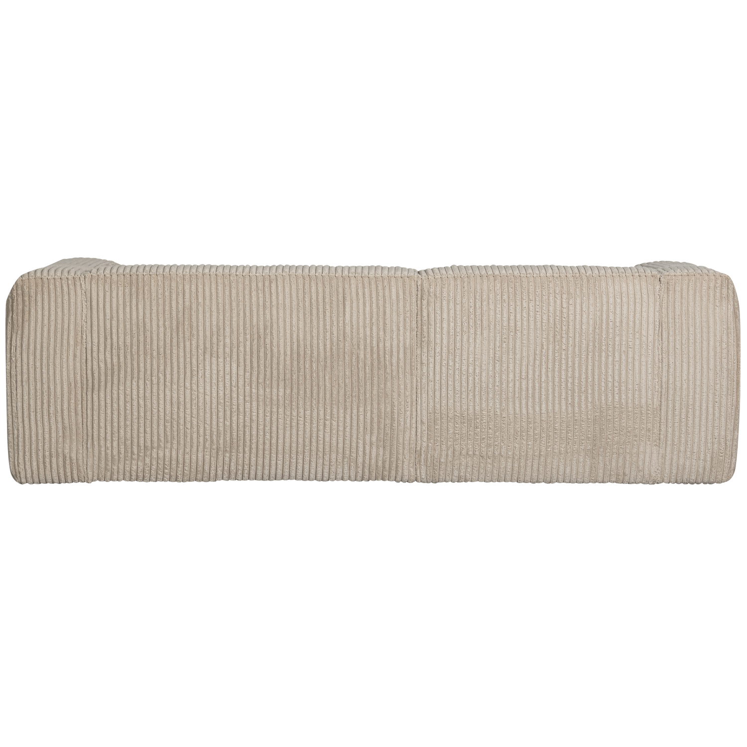 BEAN CHAISE LONGUE SOFA LEFT RIB FABRIC TRAVERTIN