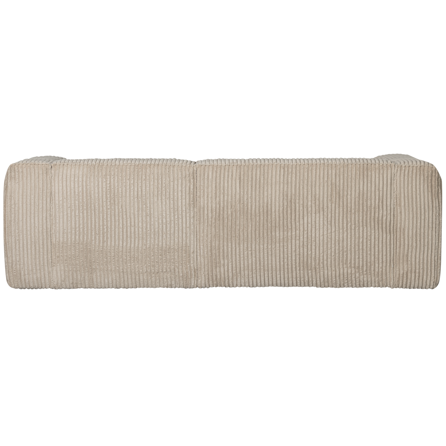 BEAN CHAISE LONGUE SOFA RIGHT RIB FABRIC TRAVERTIN
