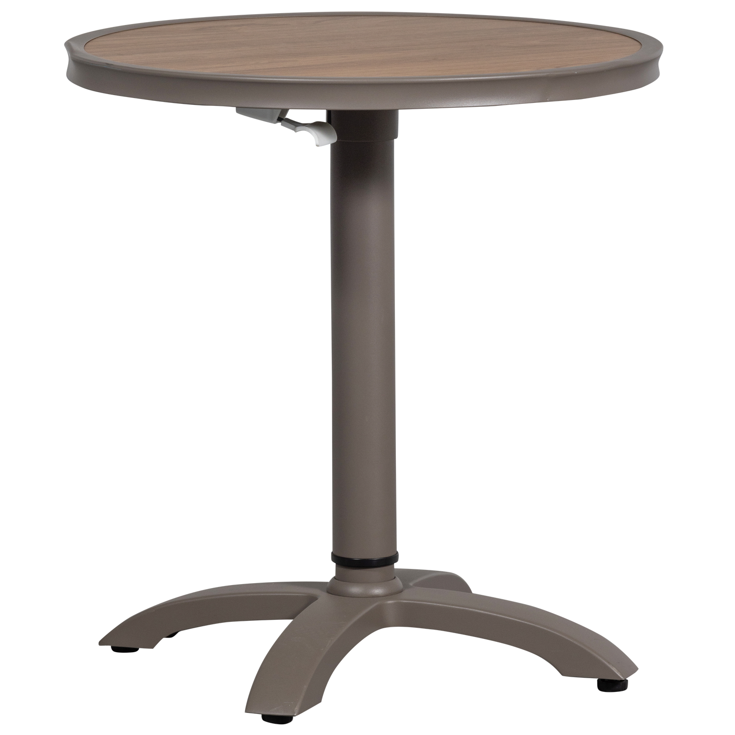 JEPPE HEIGHT ADJUSTABLE BAR TABLE GARDEN ALUMINUM BROWN/GREY