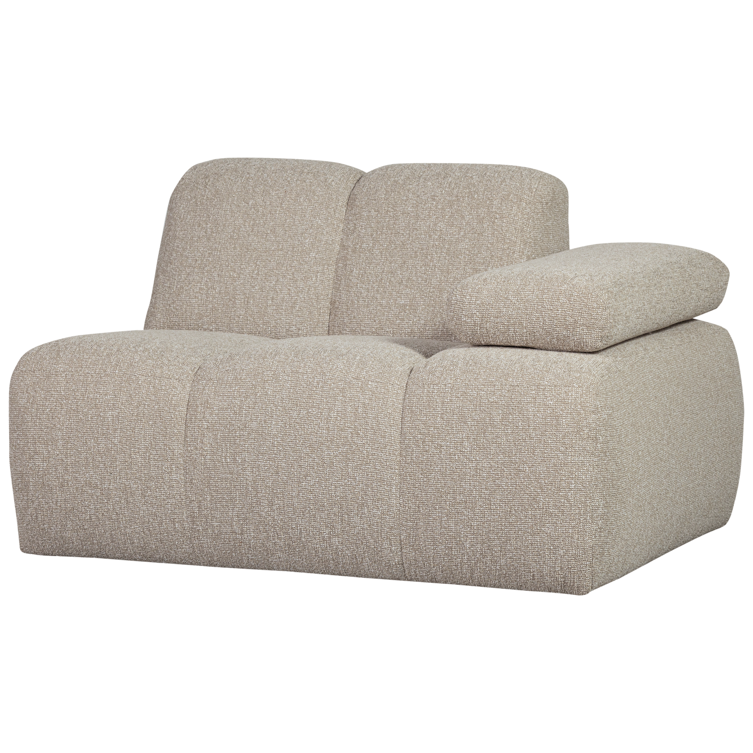 MOJO 1-SEATER ELEMENT ARM RIGHT BOUCLE BEIGE MELANGE