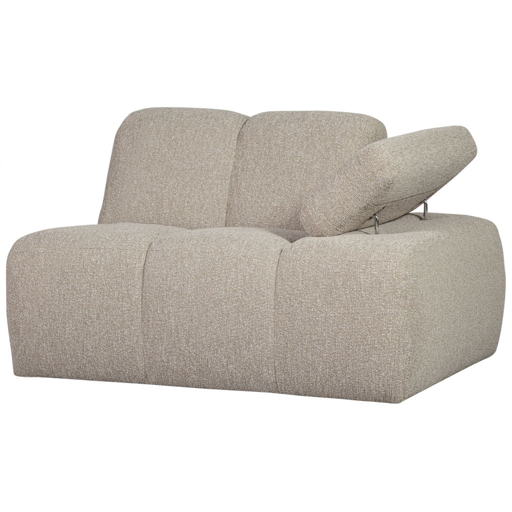 MOJO 1-SEATER ELEMENT ARM RIGHT BOUCLE BEIGE MELANGE