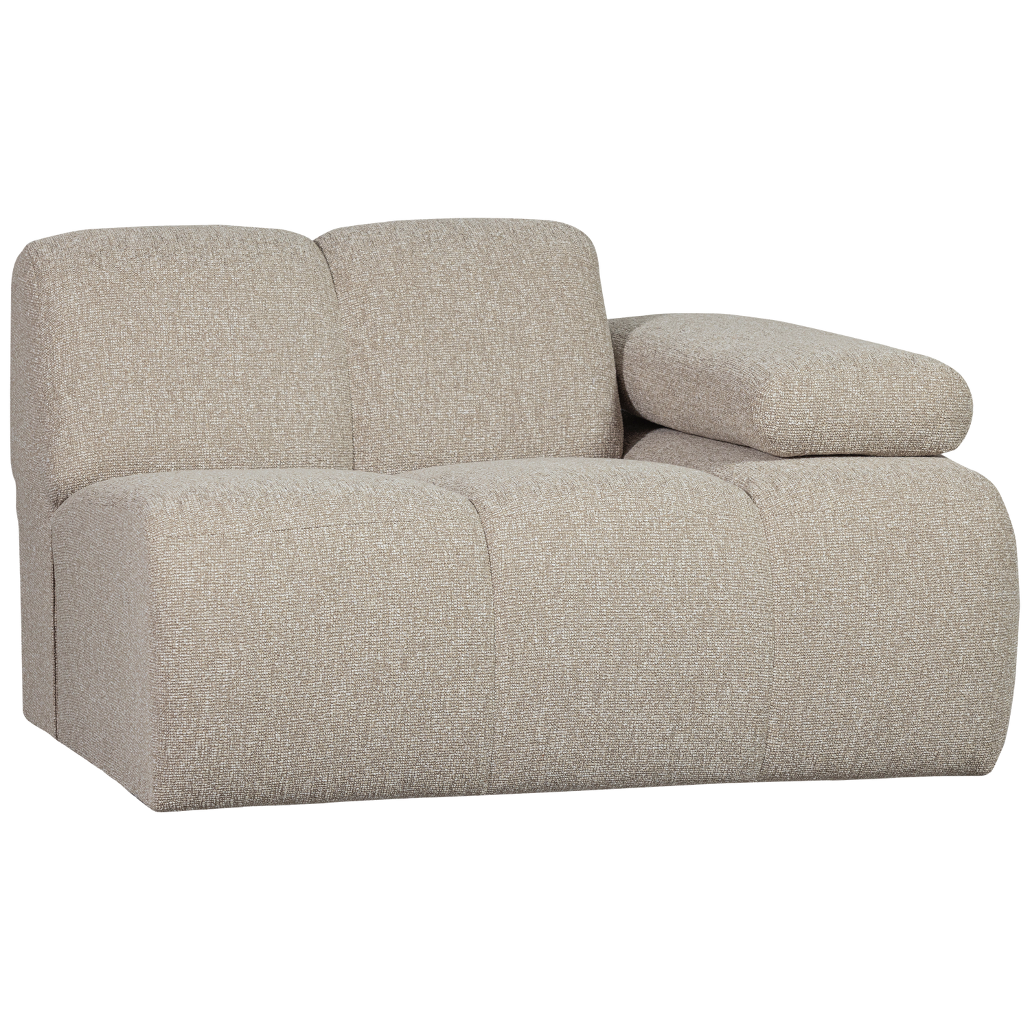 MOJO 1-SEATER ELEMENT ARM RIGHT BOUCLE BEIGE MELANGE