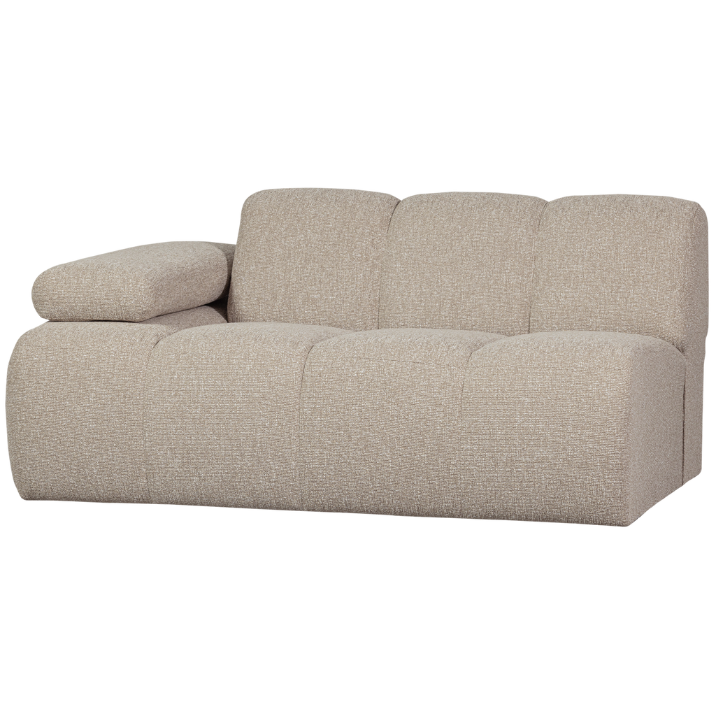 MOJO 1,5-SEATER ELEMENT ARM LEFT BOUCLE BEIGE MELANGE