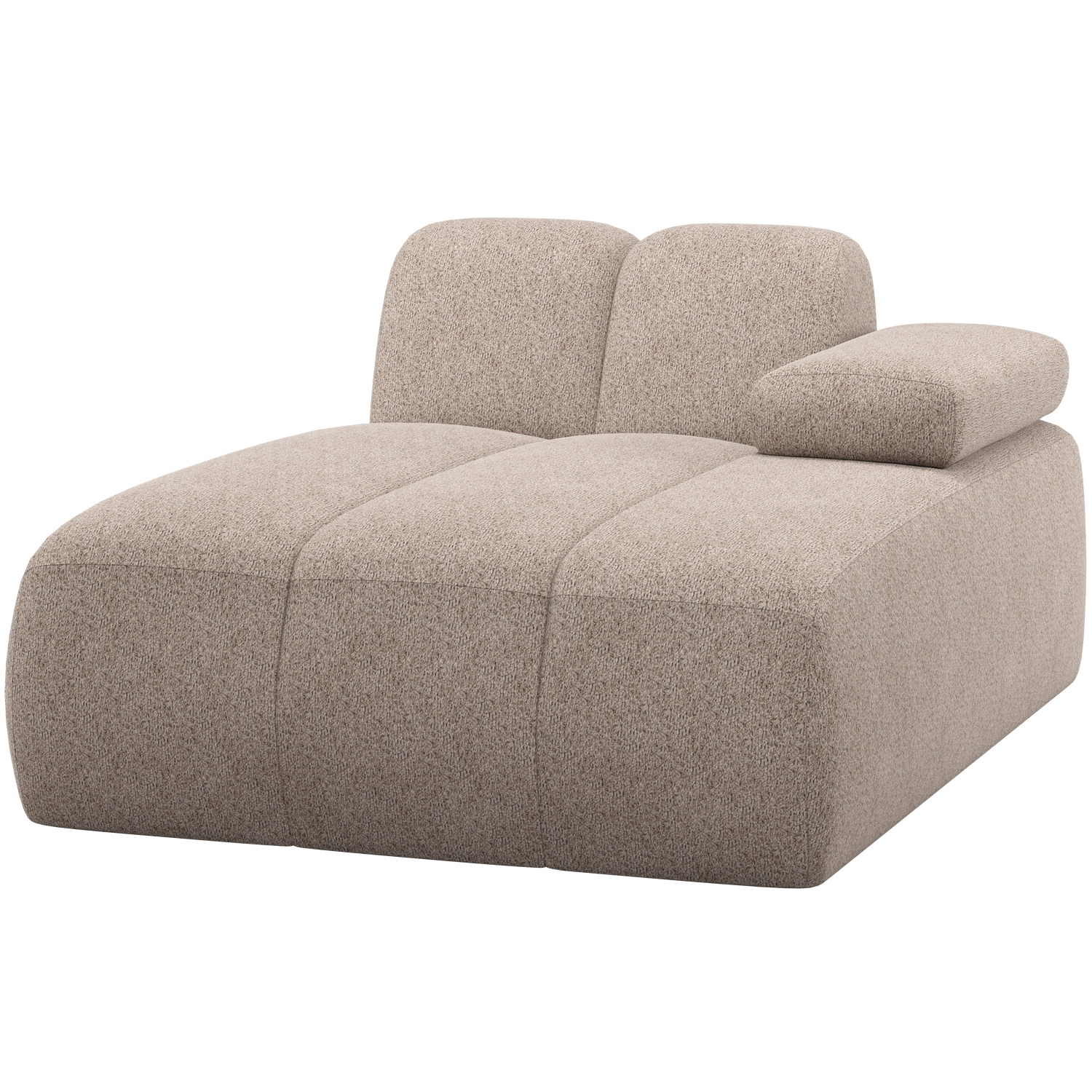 MOJO CHAISE LONGUE ELEMENT RIGHT WOOLLY DARK SAND