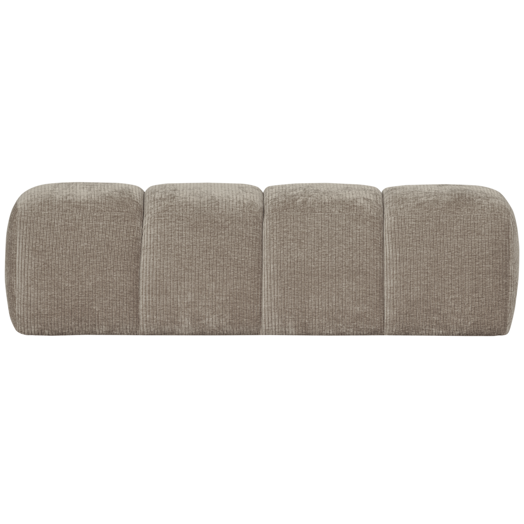 MOJO DINING BENCH 164 CM RIB FABRIC DARK SAND