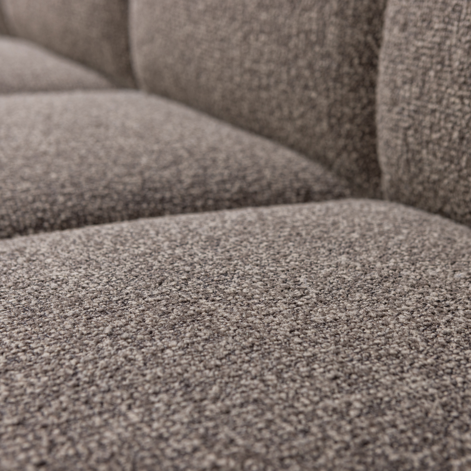 MOJO DINING BENCH 164 CM WITH BACKREST BOUCLE BROWN MELANGE