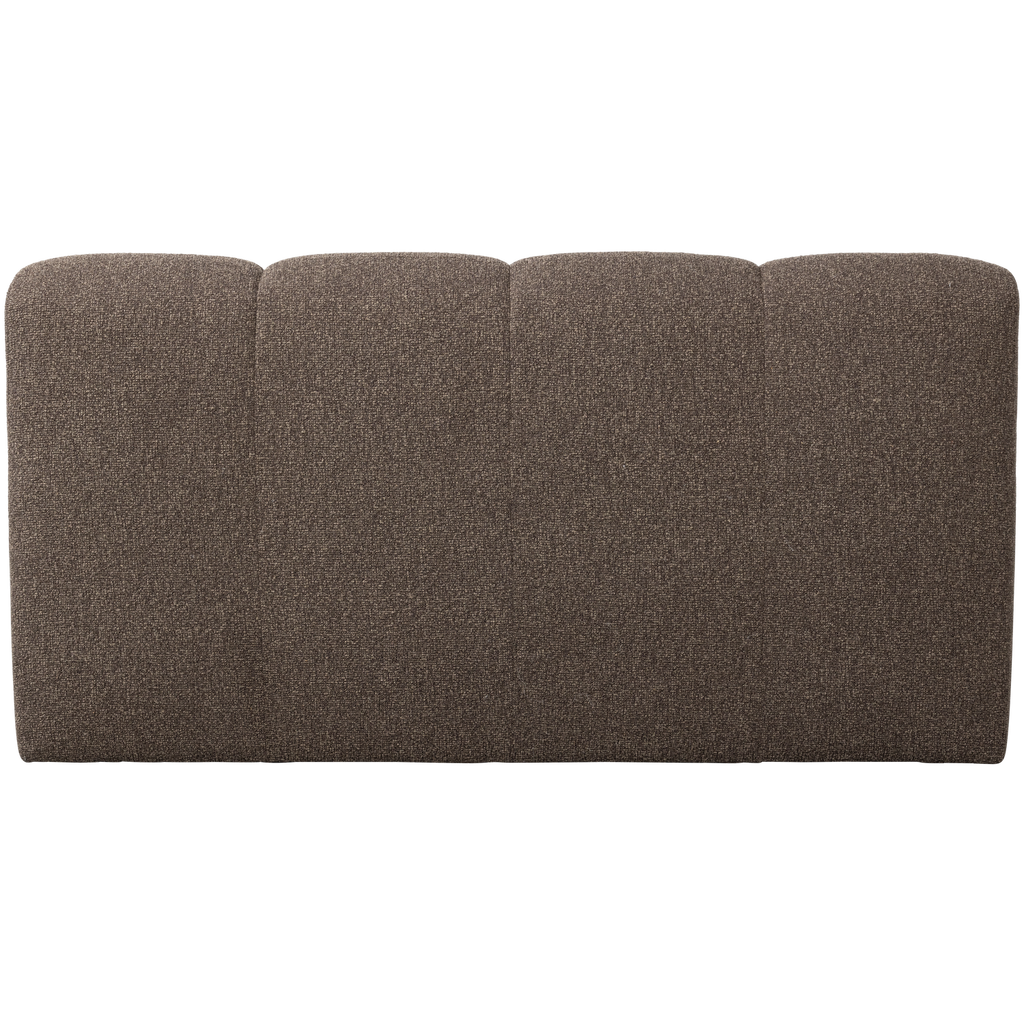 MOJO DINING BENCH 164 CM WITH BACKREST BOUCLE BROWN MELANGE