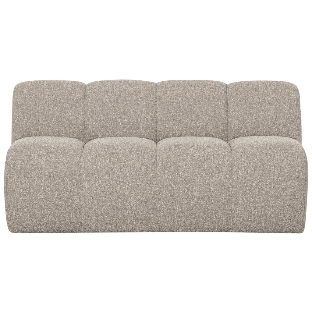 MOJO DINING BENCH 164 CM WITH BACKREST BOUCLE BEIGE MELANGE