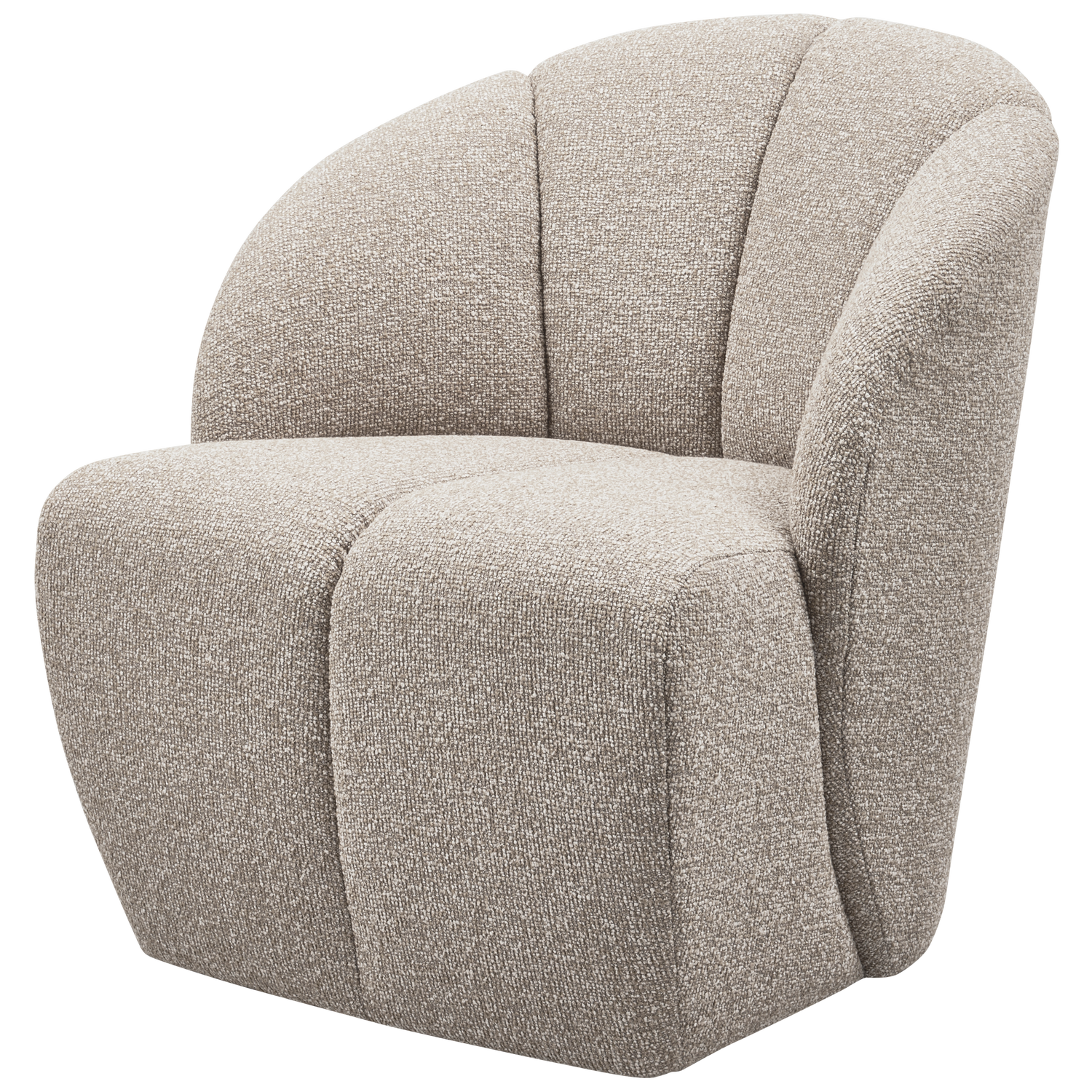 MOJO SWIVEL ARMCHAIR BOUCLE BEIGE MELANGE