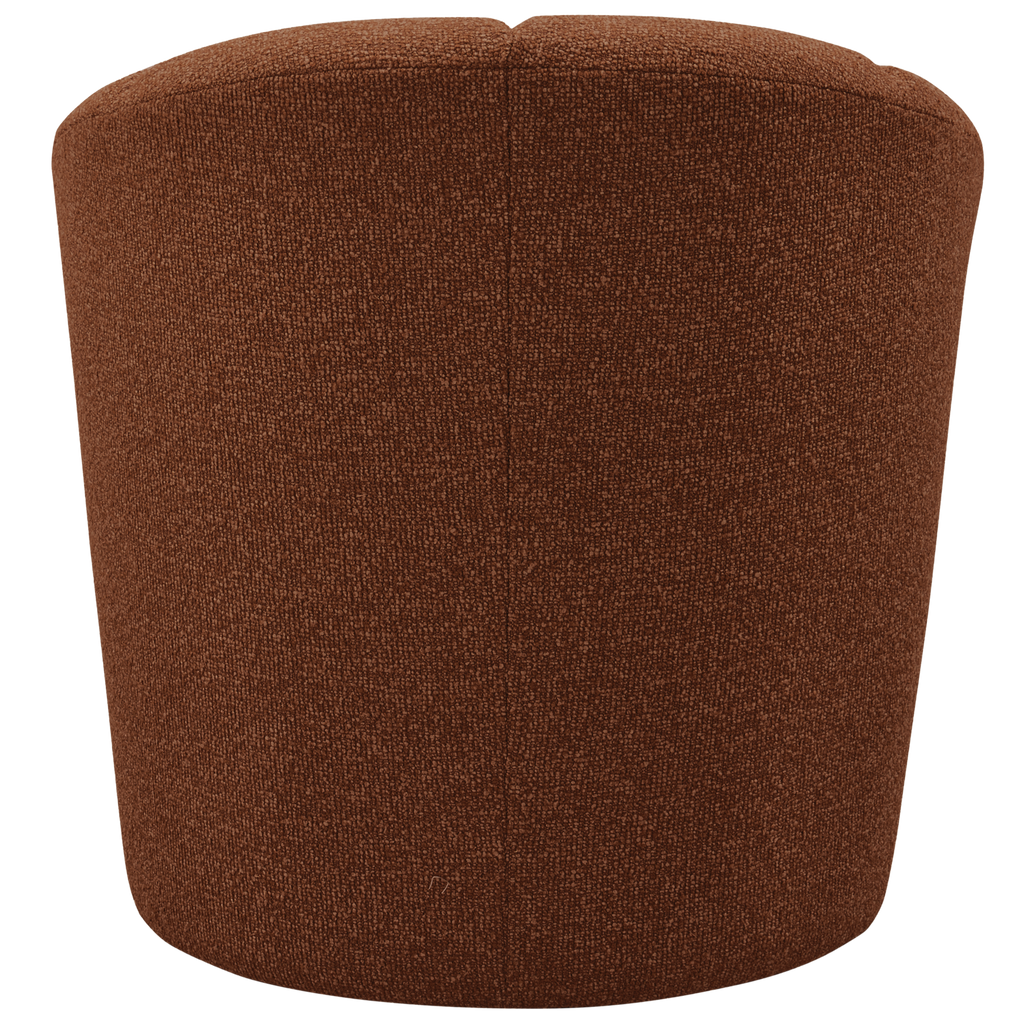 MOJO SWIVEL ARMCHAIR BOUCLE RUST BROWN MELANGE