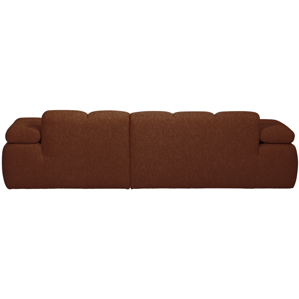 MOJO CHAISE LONGUE SOFA RIGHT BOUCLE RUST BROWN MELANGE