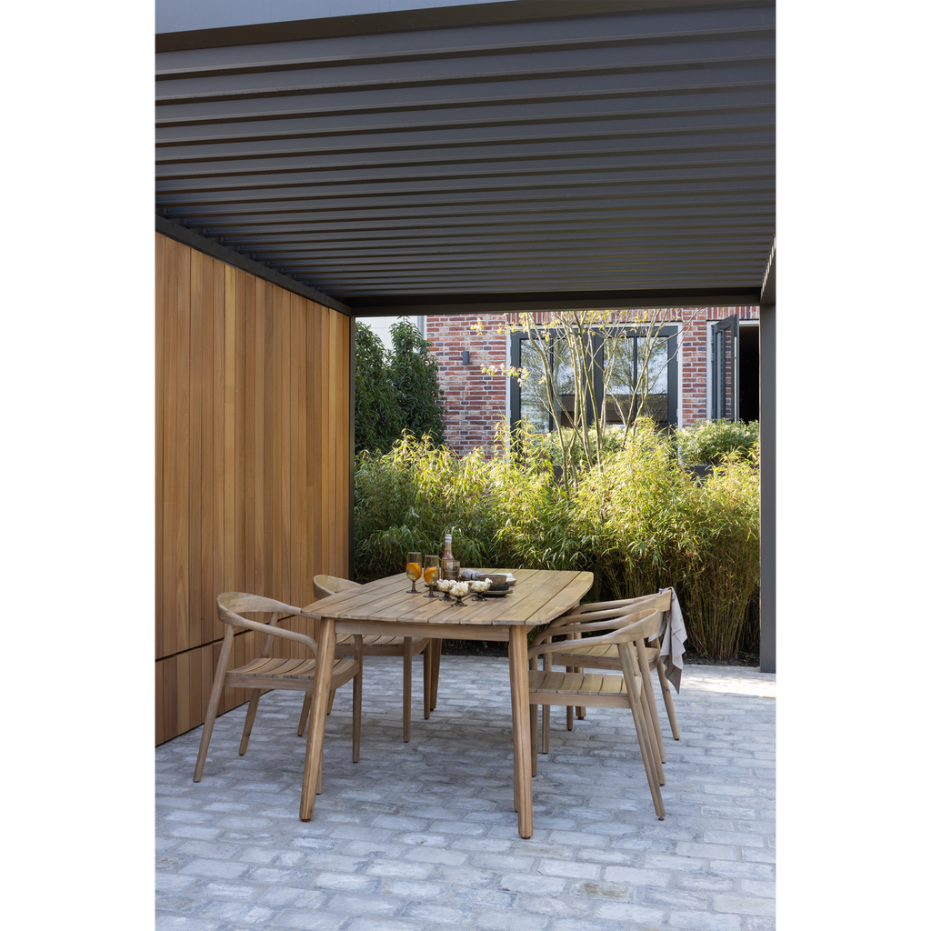 KRIS GARDEN TABLE 215X90 CM ACACIA WOOD NATURAL [fsc]