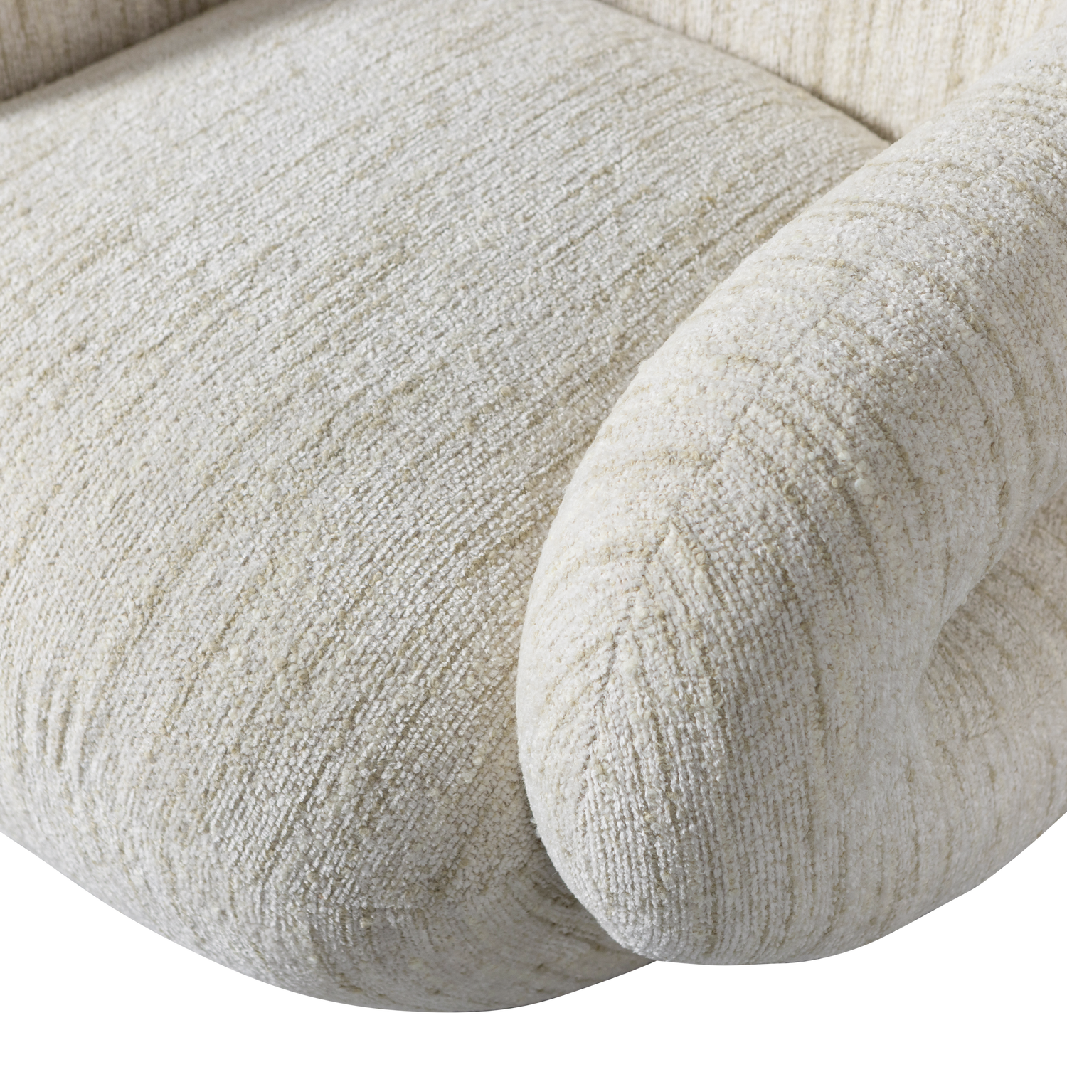 FOLKE ARMCHAIR CHENILLE NATURAL MELANGE