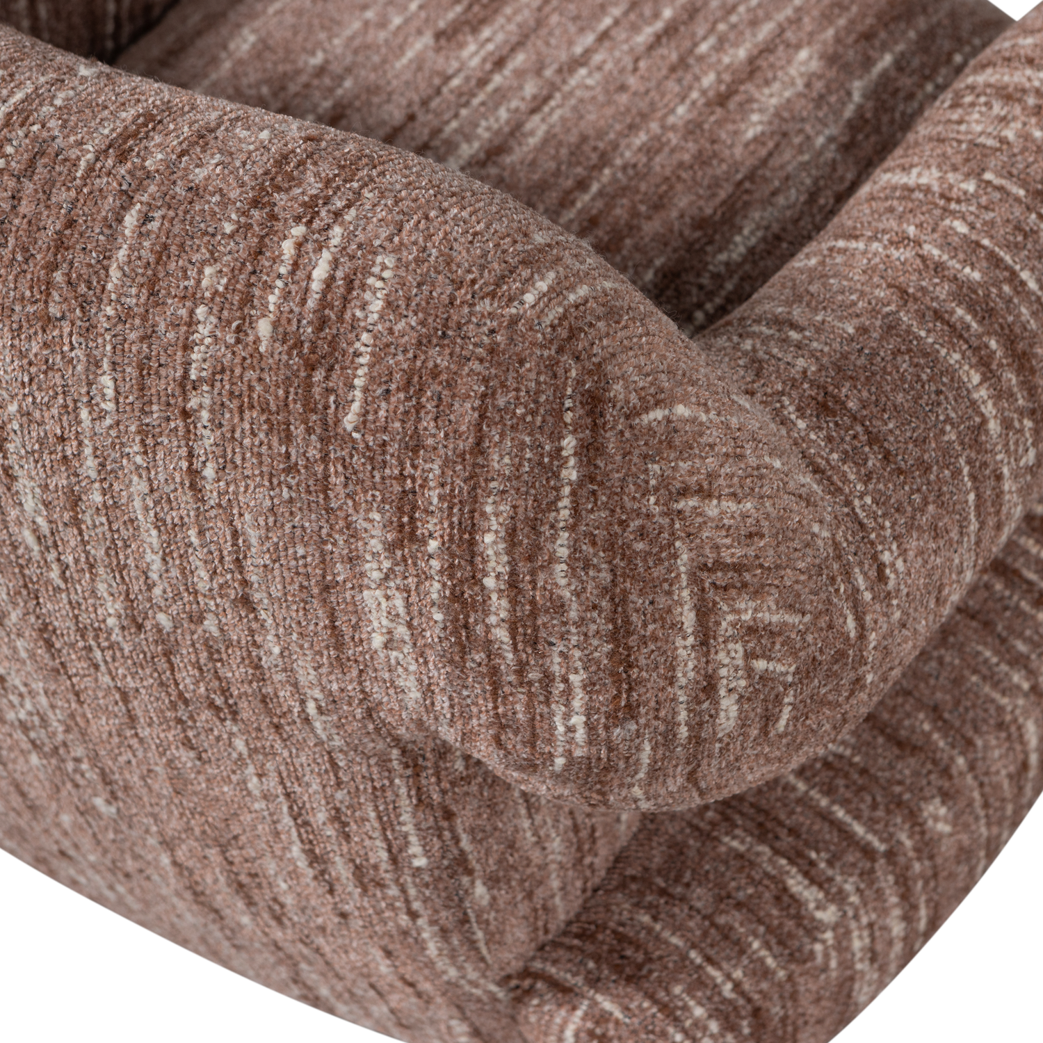 FOLKE ARMCHAIR CHENILLE OLD PINK MELANGE
