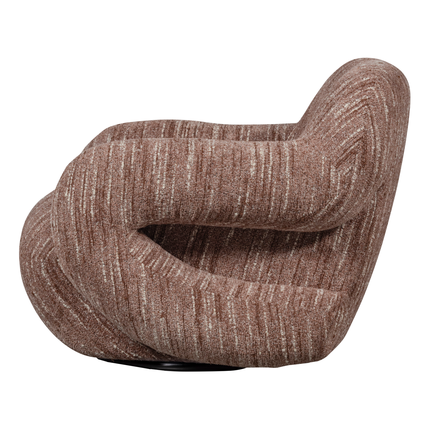 FOLKE ARMCHAIR CHENILLE OLD PINK MELANGE