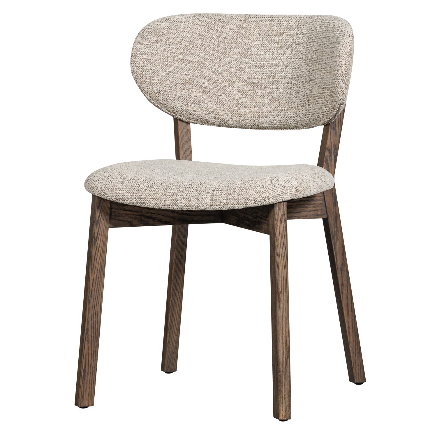 UDAR DINING CHAIR NATURAL WITH WOODEN FRAME BROWN