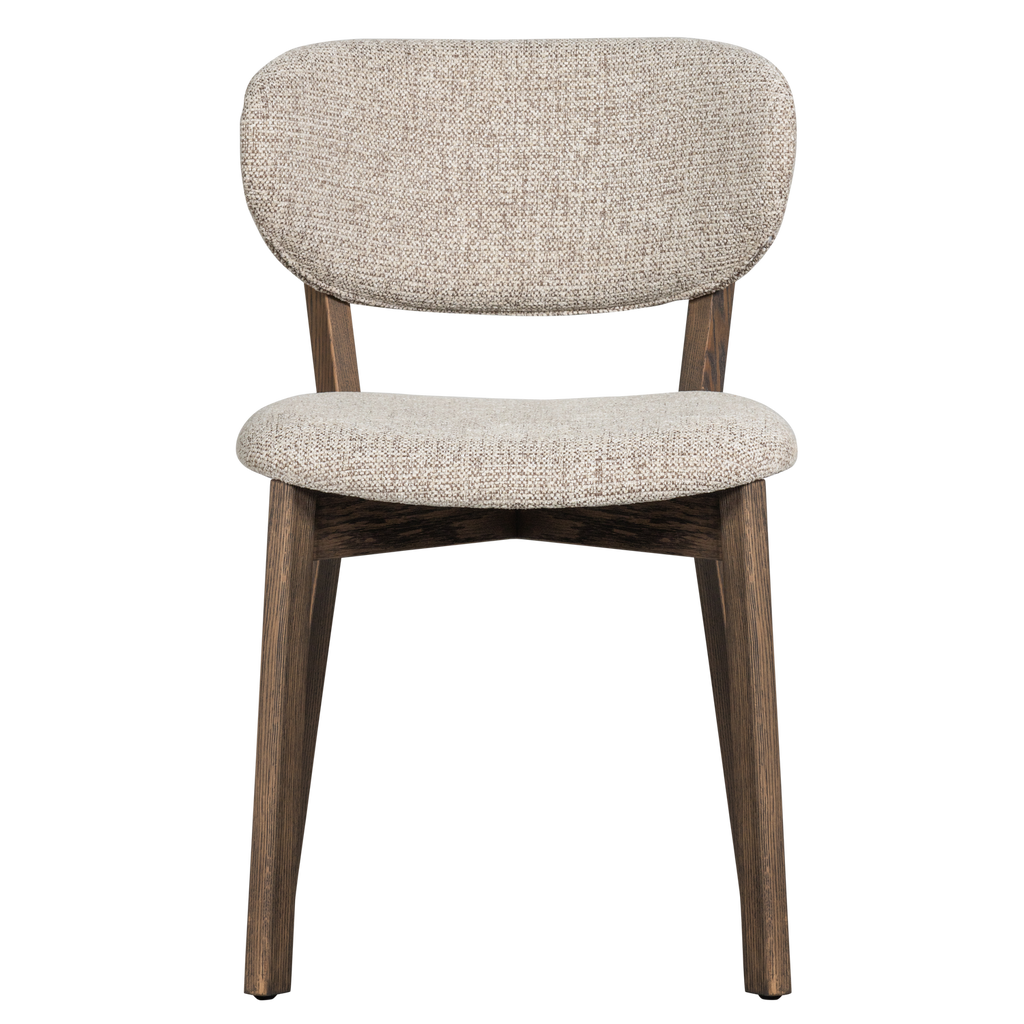 UDAR DINING CHAIR NATURAL WITH WOODEN FRAME BROWN