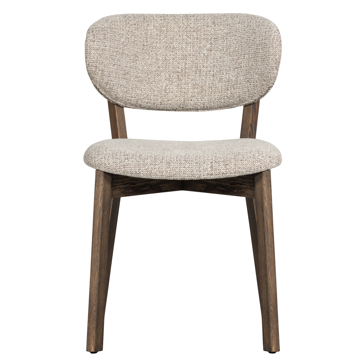 UDAR DINING CHAIR NATURAL WITH WOODEN FRAME BROWN