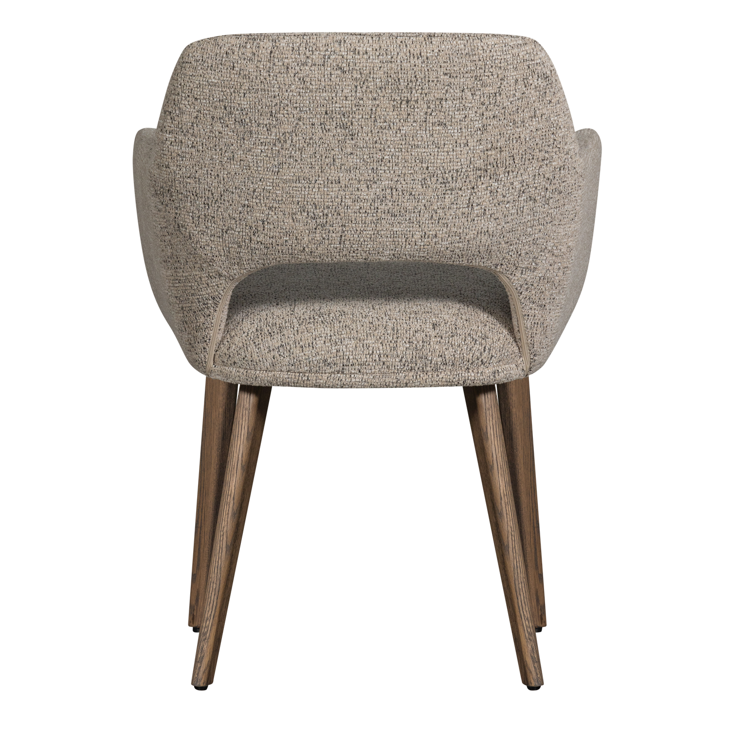 MURAT DINING CHAIR NATURAL WITH WOODEN LEG BROWN