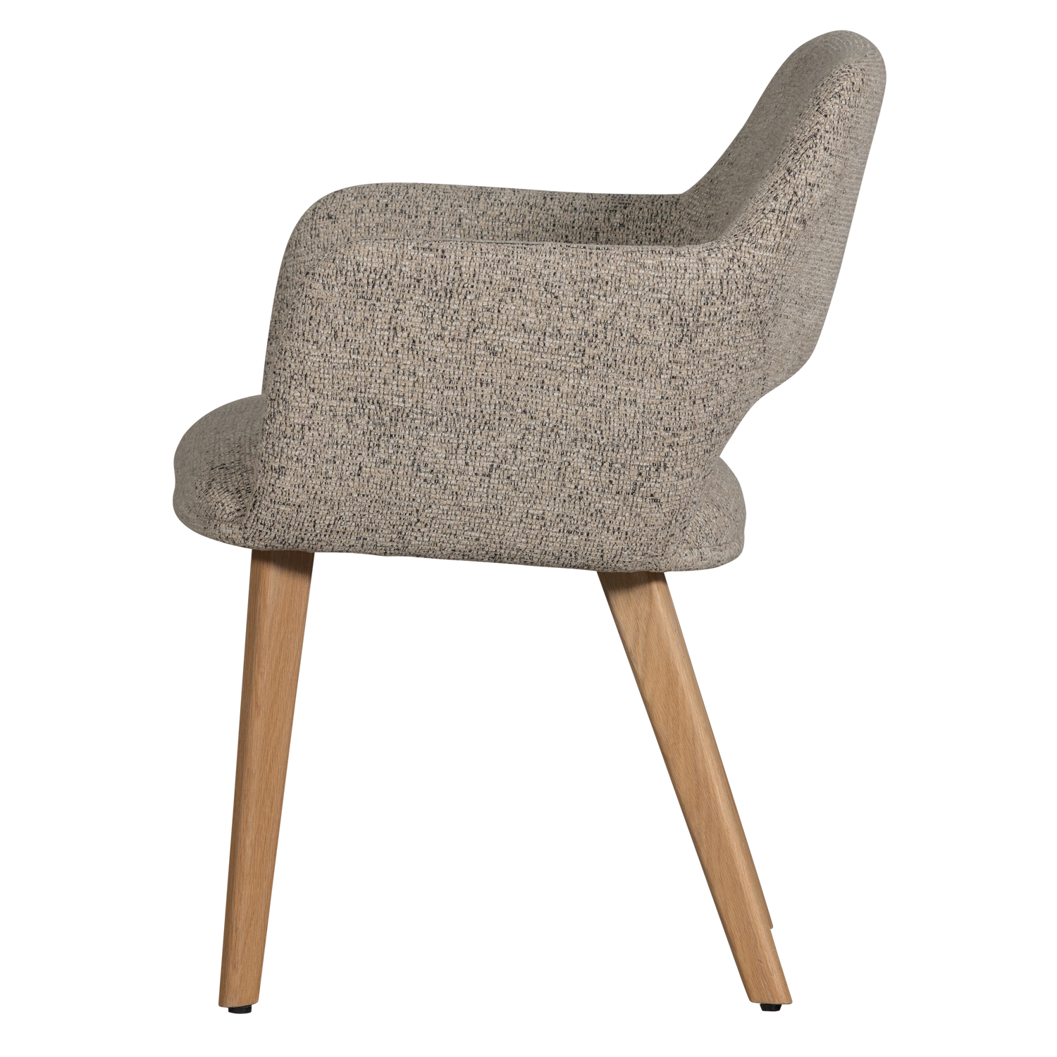 MURAT DINING CHAIR NATURAL WITH WOODEN LEG NATURAL