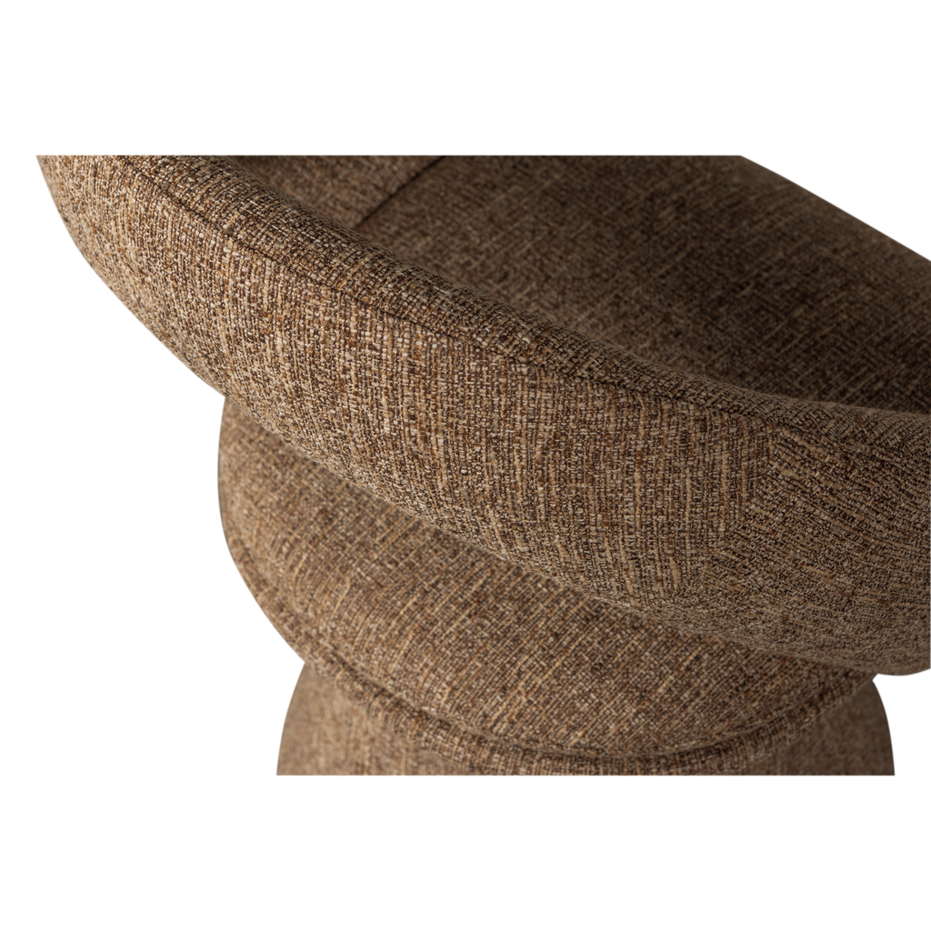 WINTER SWIVEL DINING CHAIR SAND MELANGE