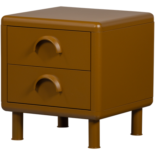 RUNE DRESSER/NIGHT STAND 2 DRAWERS METAL HONEY YELLOW
