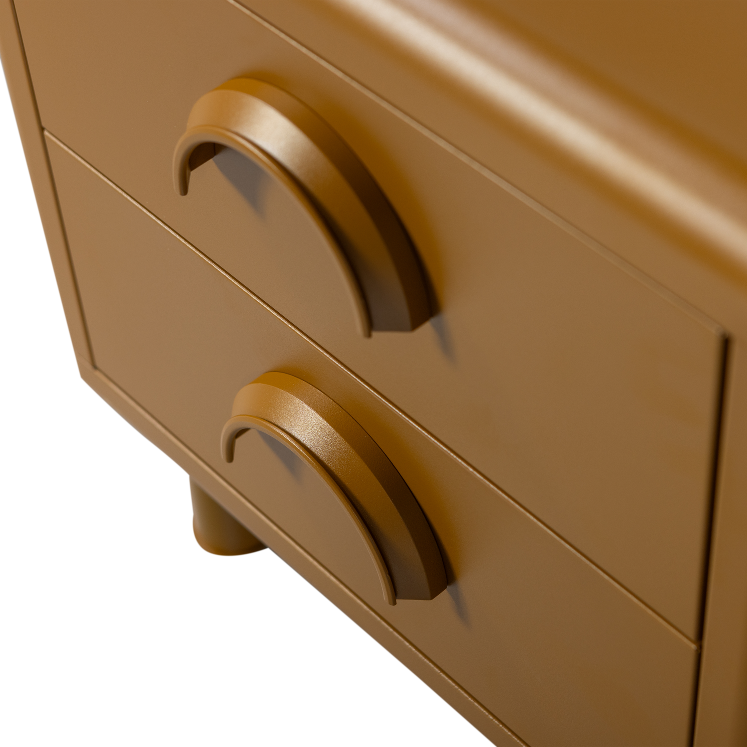RUNE DRESSER/NIGHT STAND 2 DRAWERS METAL HONEY YELLOW