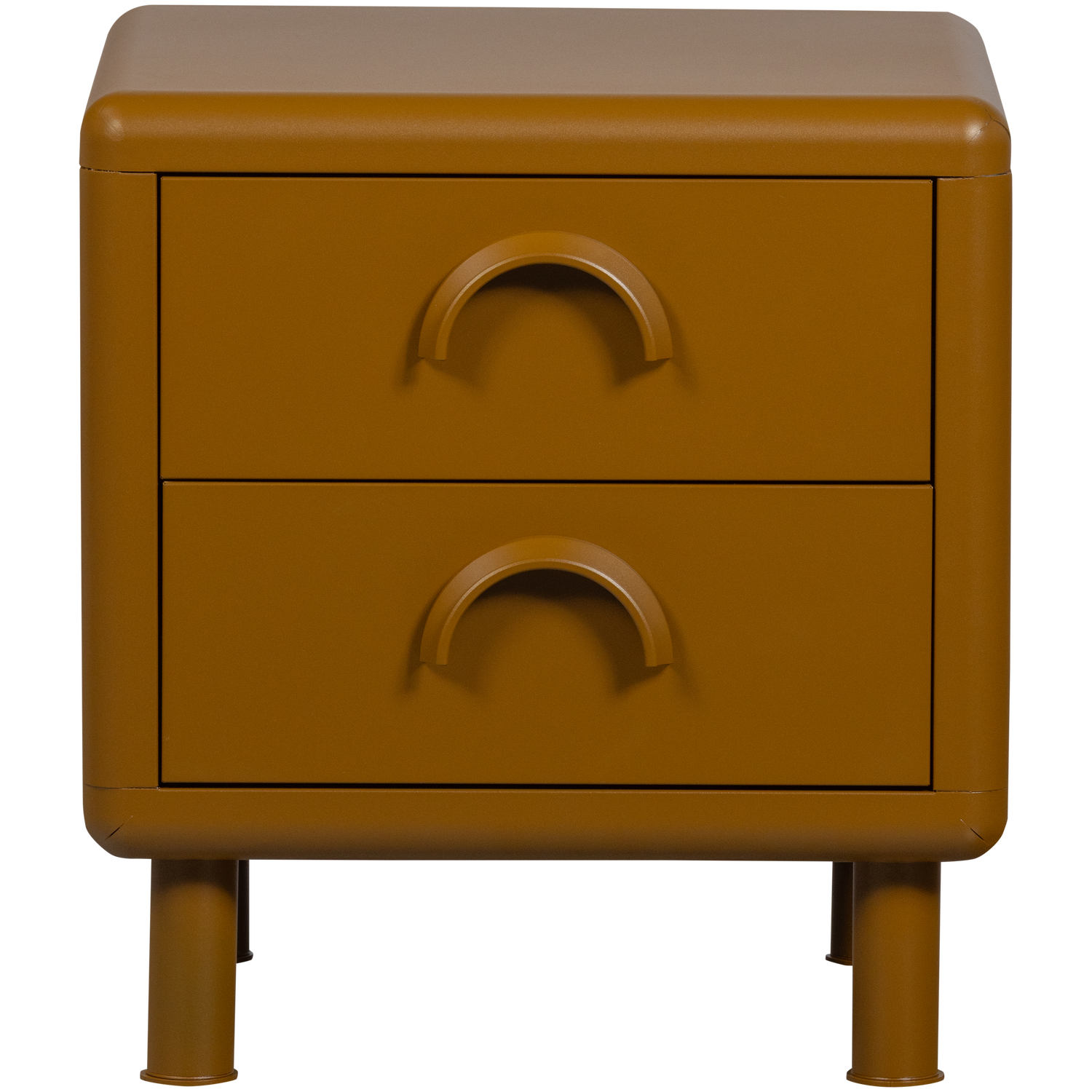 RUNE DRESSER/NIGHT STAND 2 DRAWERS METAL HONEY YELLOW