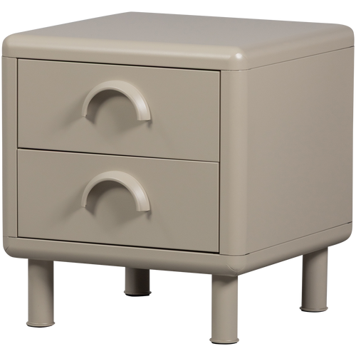 RUNE DRESSER/NIGHT STAND 2 DRAWERS METAL SAND