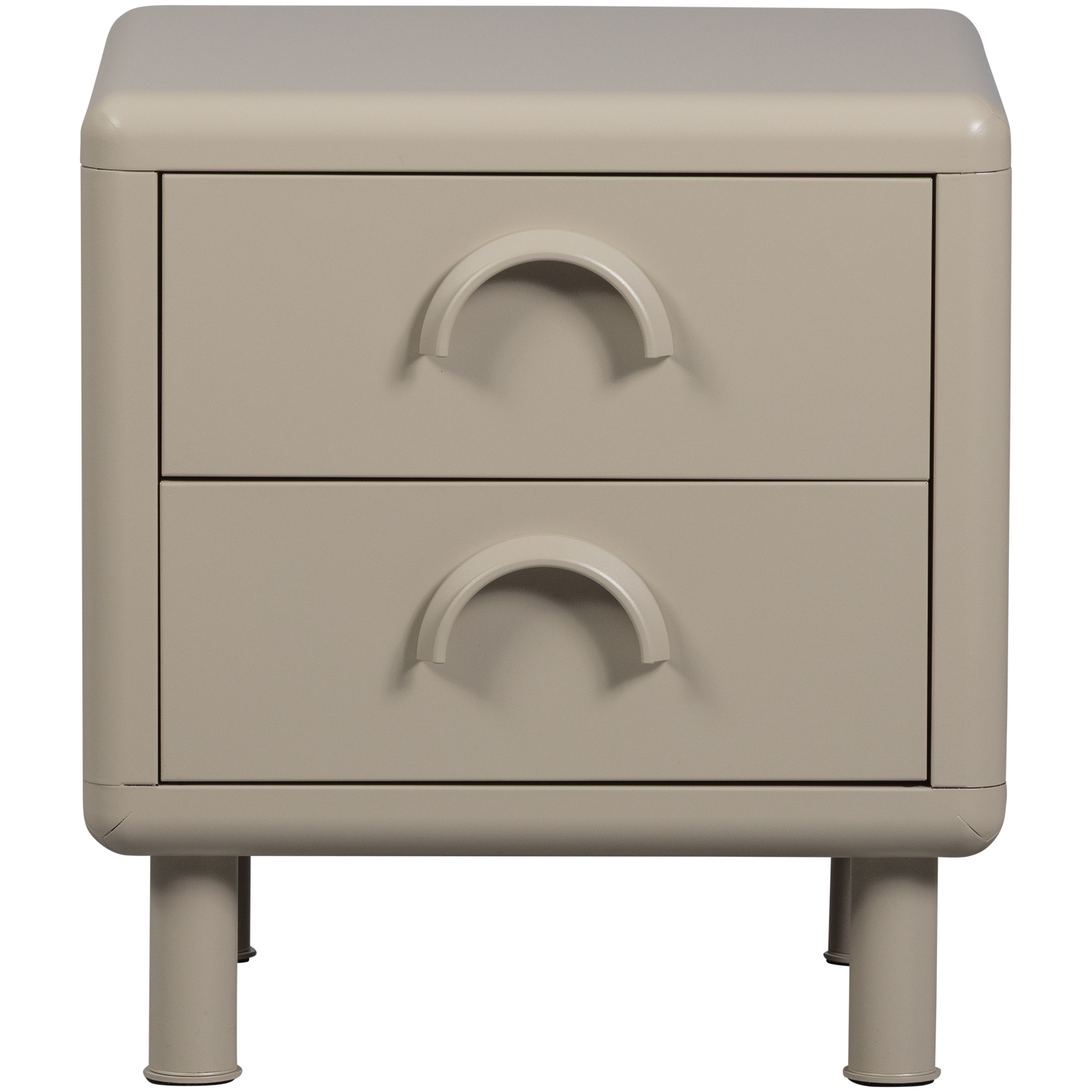 RUNE DRESSER/NIGHT STAND 2 DRAWERS METAL SAND