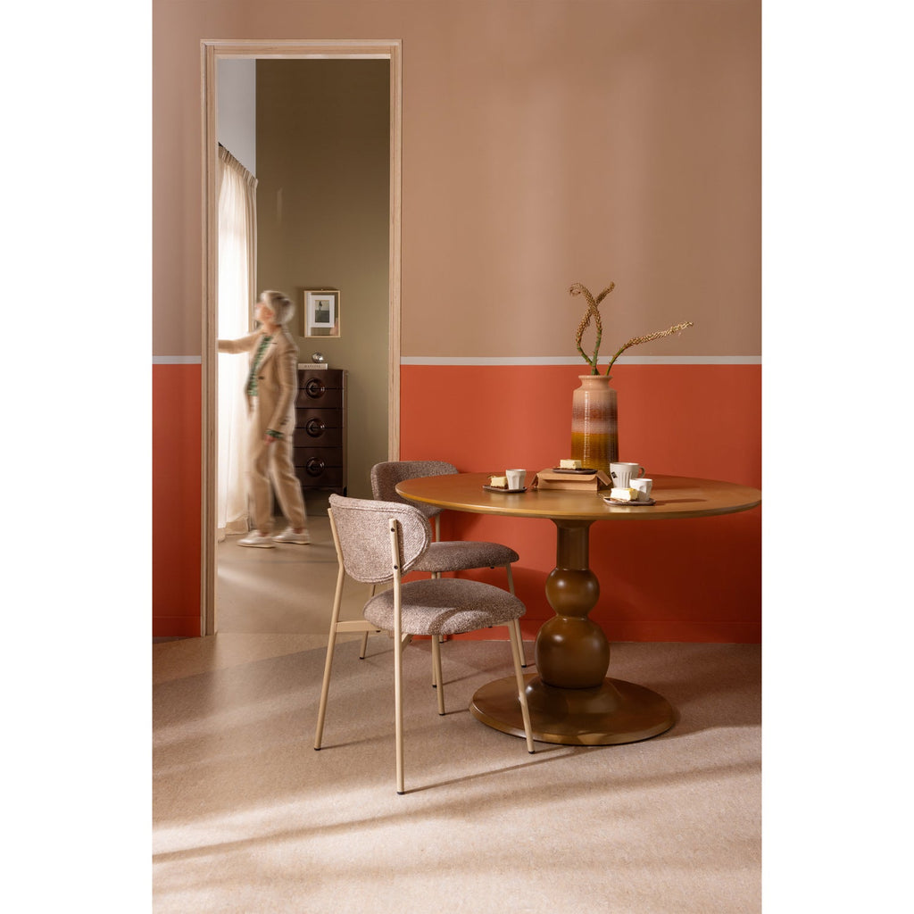 BLANCO DINING TABLE O120CM MANGO WOOD HONEY YELLOW