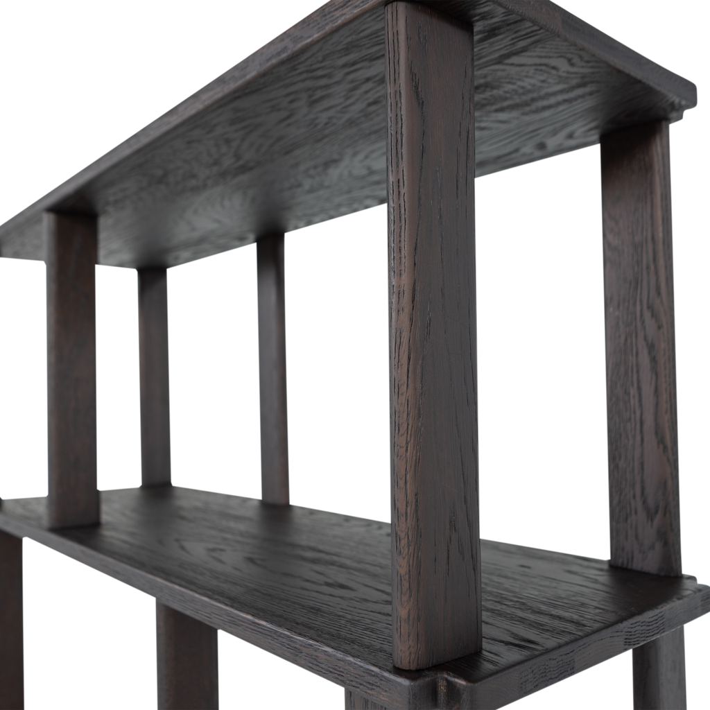 RISS BOOKSHELF OAK MYSTIQUE BROWN 186x90CM