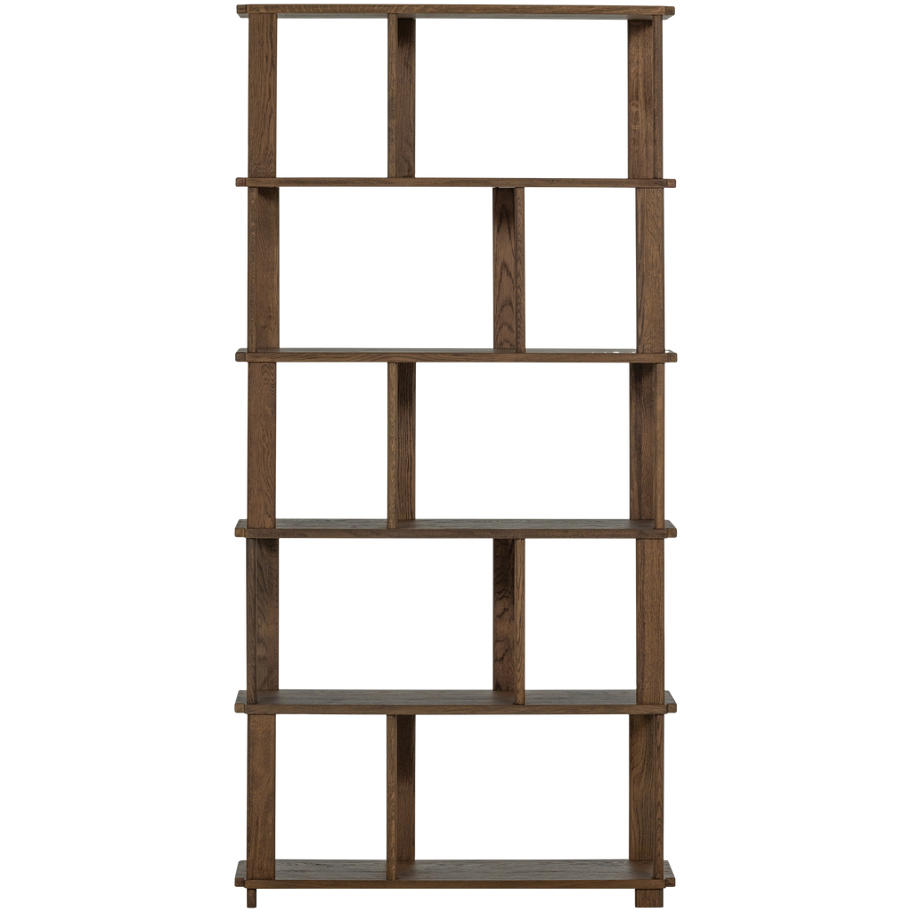 RISS BOOKSHELF OAK NATURAL 186x90CM