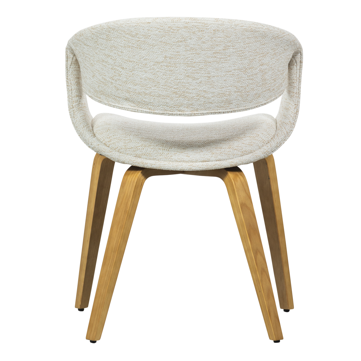 YOSSI DINING CHAIR NATURAL WITH WOODEN LEG NATURAL