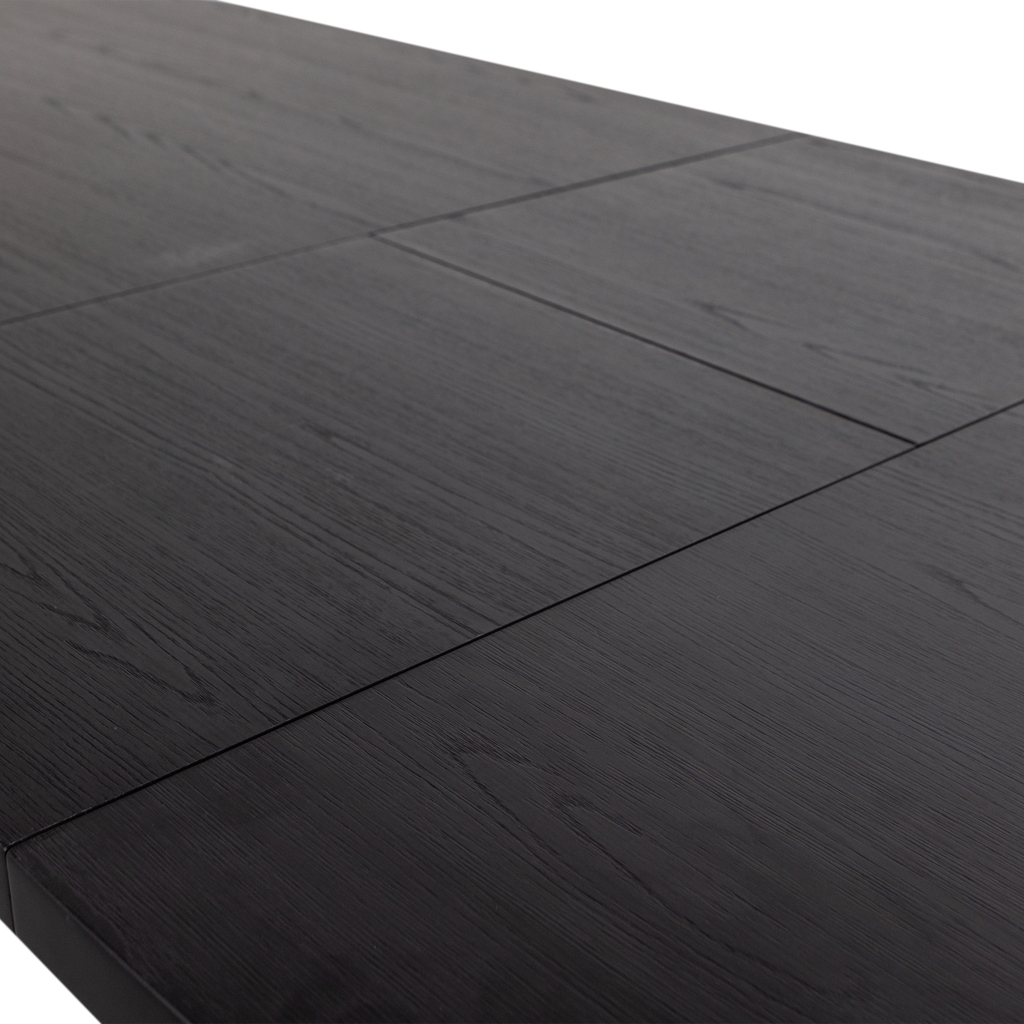 ARROS DINING TABLE EXTENDABLE 180-220x90CM MDF BLACK