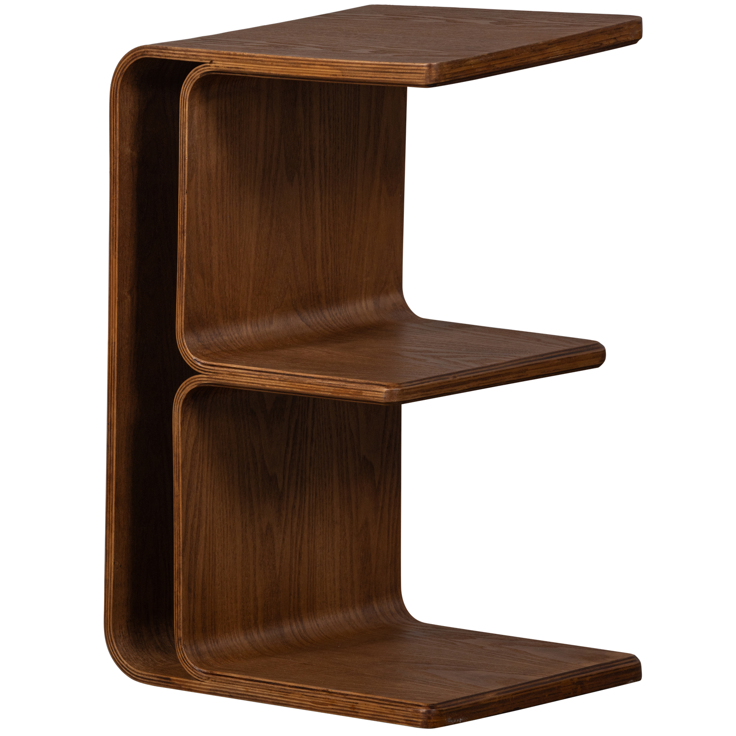 FREY MULTIFUNCTIONAL SIDE TABLE PLYWOOD BROWN