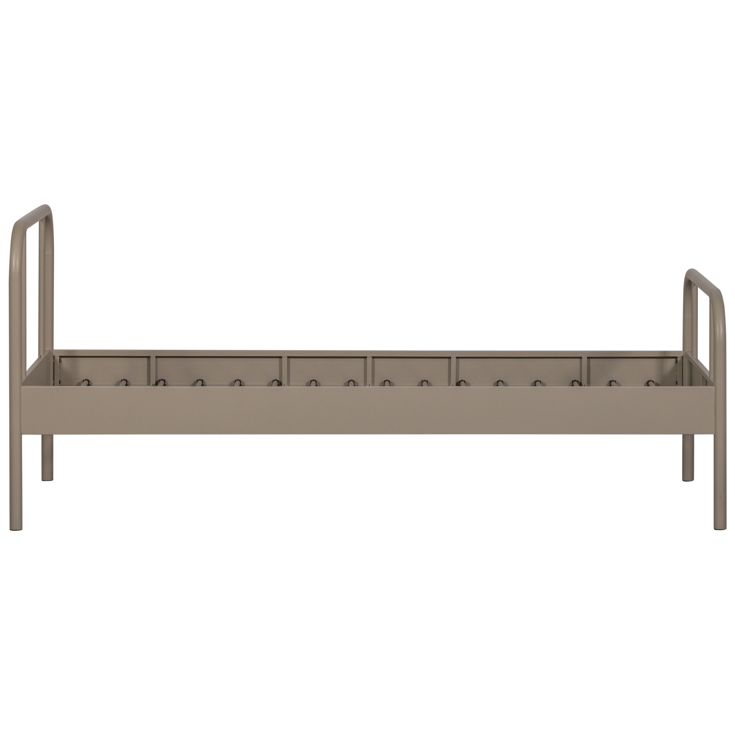 MATA SINGLE BED METAL SAND 90x200CM
