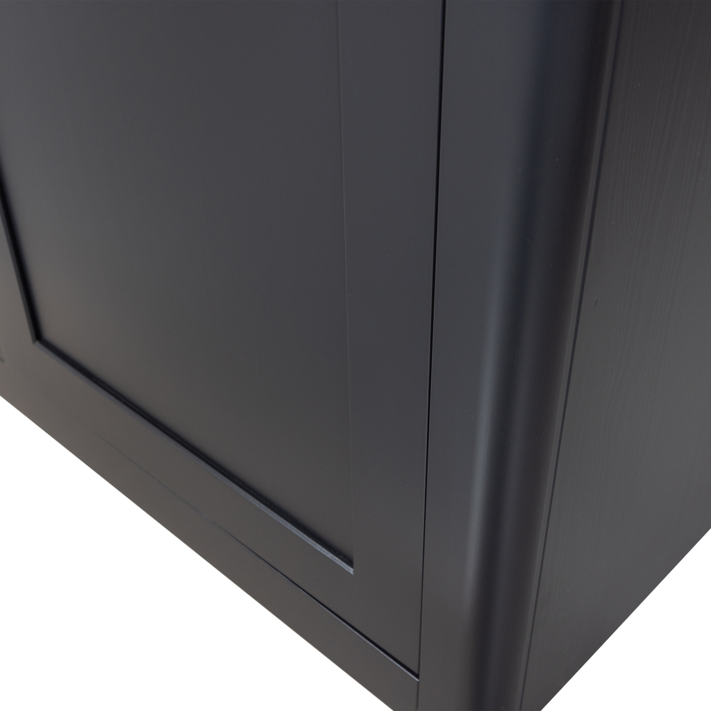 GUNNAR SHOWCABINET PINE MATT BLACK [fsc]