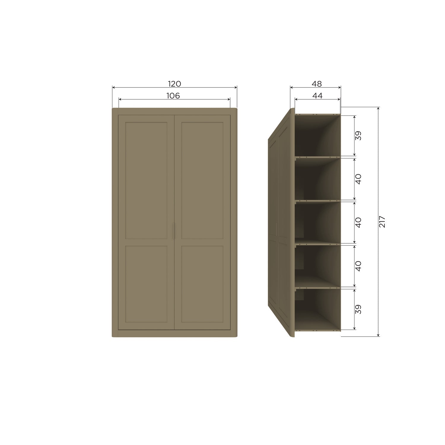 GUNNAR STORAGE CABINET PINE MATT BLACK [fsc]
