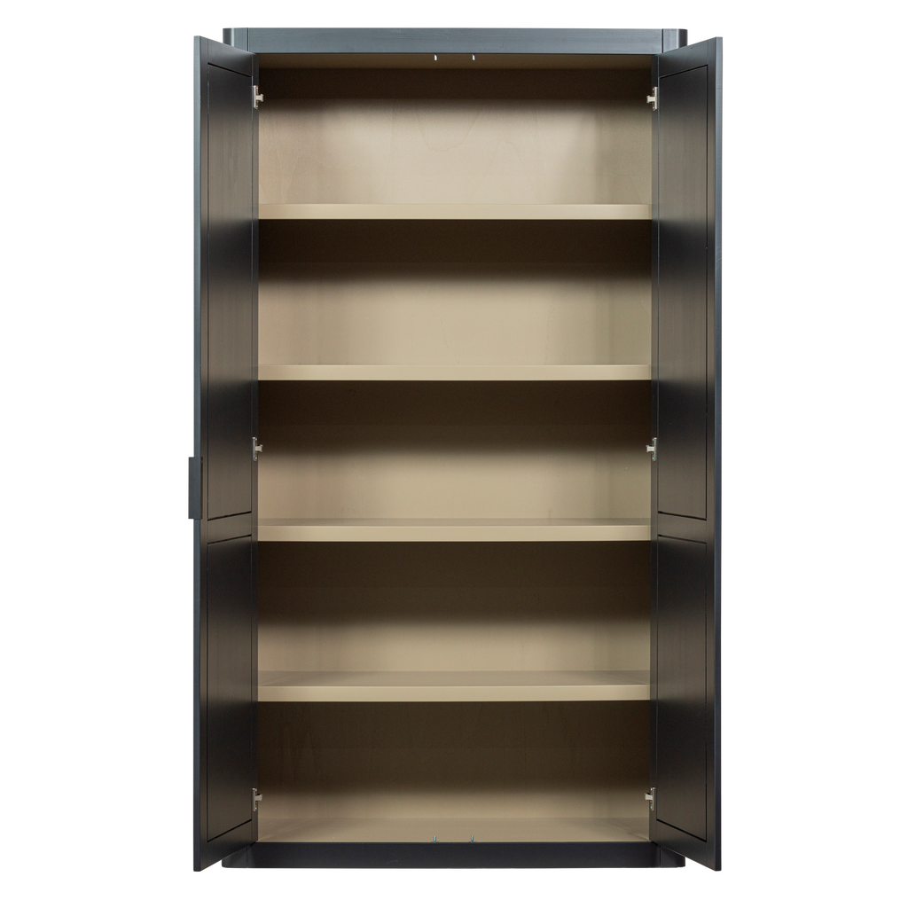 GUNNAR STORAGE CABINET PINE MATT BLACK [fsc]