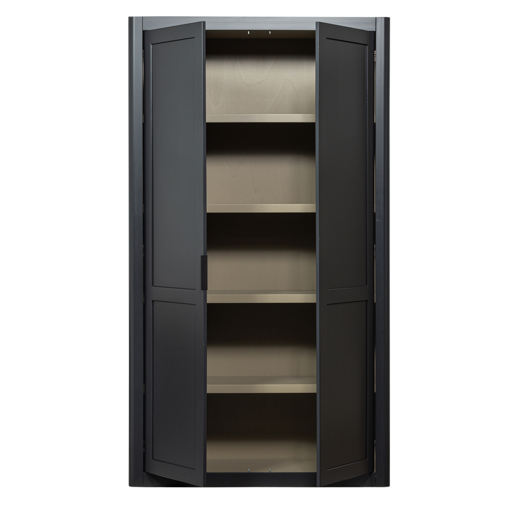 GUNNAR STORAGE CABINET PINE MATT BLACK [fsc]