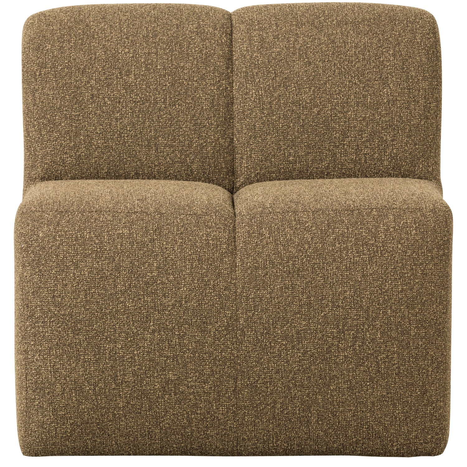 MOJO DINING BENCH 84CM BACKREST BOUCLE YELLOW/BROWN MELANGE